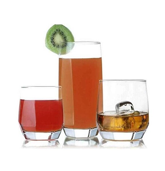 Paşabahçe Lav Diamond 6 Kişilik 18 Parça Meşrubat Su Takımı