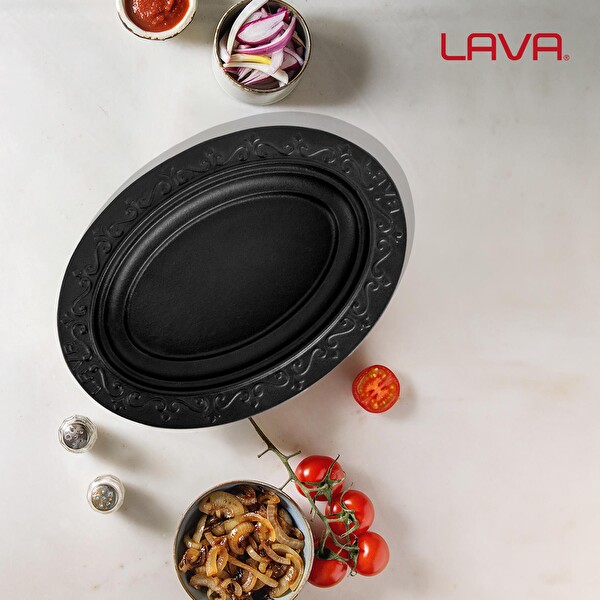 Lava Döküm 28x20 CM Oval Döner - Kebap Tabağı LV ECO O DNR 2820