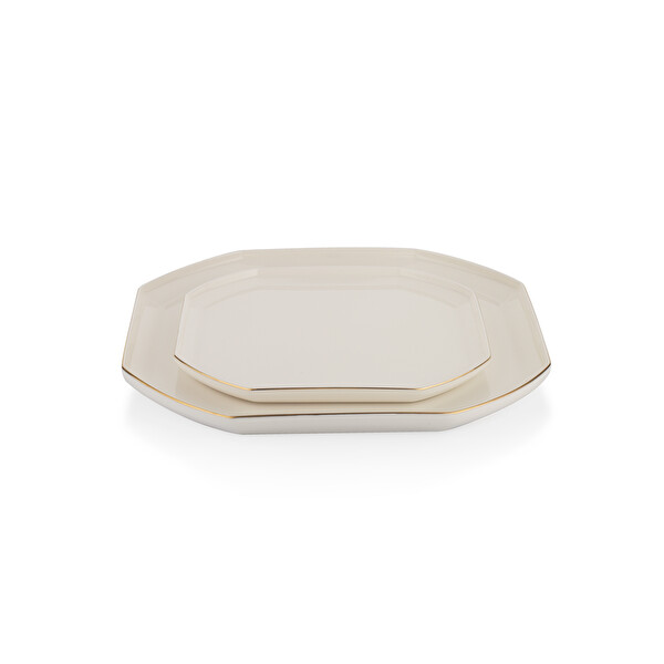 Schafer Graceful Bone 56 Parça Gold Yemek Takımı