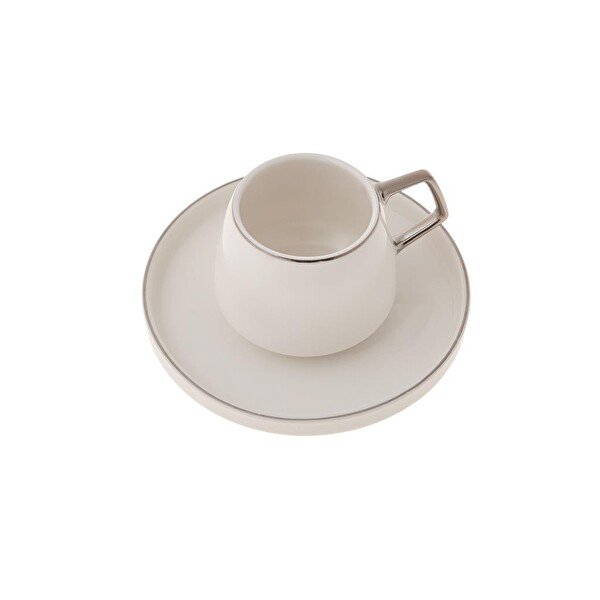 Karaca Saturn 6 Kişilik 100 ML Platin Kahve Fincanı Takımı