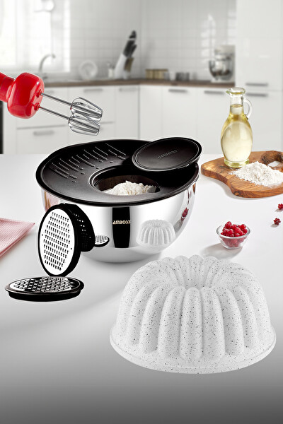 Amboss 6 Parça Kek Kalıbı ve Kase Seti KEK-1975