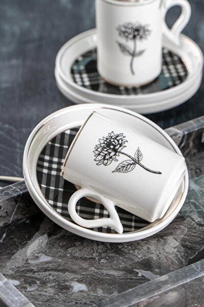 Acar Octavia Porselen 6'lı Kahve Fincan Seti - MXG-05114