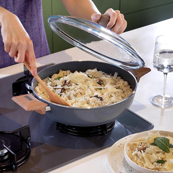 Schafer Fiesta Seramik Basık Tencere 26 CM Siyah 1S2037-21001-SIY04