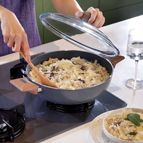 Schafer Fiesta Seramik Basık Tencere 28 CM Siyah 1S2037-21001-SIY05