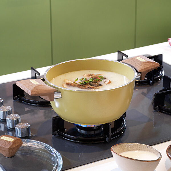 Schafer Fiesta Seramik Derin Tencere 20 CM Yeşil 1S2037-21001-YSL01