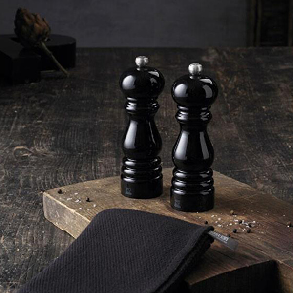 Peugeot Paris Ahşap Siyah Lake Karabiber Ve Tuz Değirmeni 18 CM