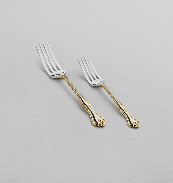 Nehir Lalezar Altın 30 Parça Çatal Kaşık Takımı