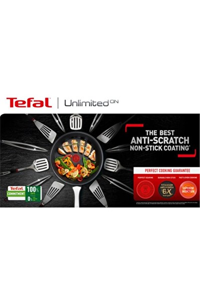 Tefal Titanyum 6X Unlimitedone Indüksiyon Tabanlı 28 CM Kısa Tencere G25972