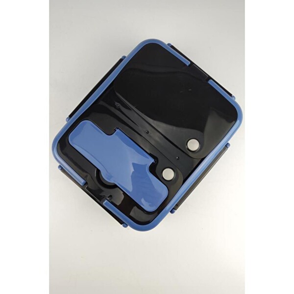 DigitHome Bölmeli Çelik Hazneli 25 CM Mavi Yemek Taşıma ve Saklama Kabı YK1392 C320.025