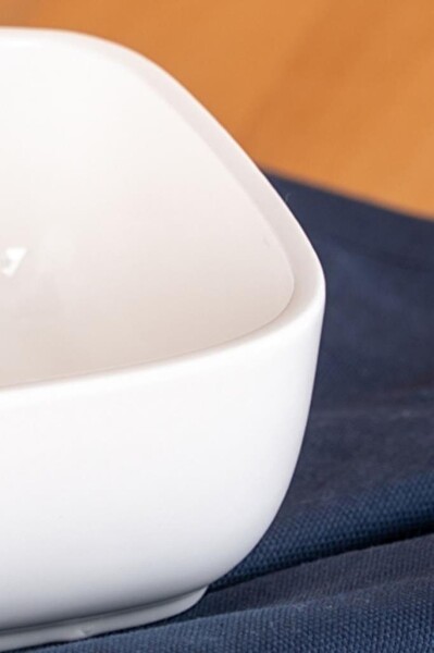 DigitHome Acar Pure Royal Porselen Kase 9 CM Kare Beyaz - SCT-05412 C320.033