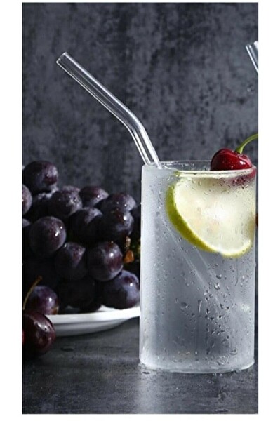 Mithra Life 6'lı Şeffaf Eğimli Cam Pipet MIT1003