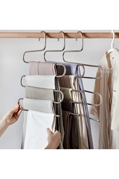 Mithra Life Metal 5 katlı Pantolon Eşarp Askısı MIT1029