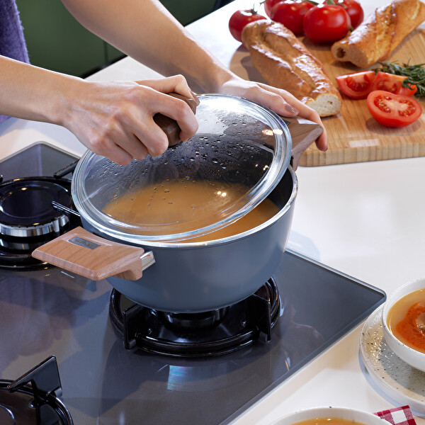 Schafer Fiesta 20 CM Seramik Siyah Derin Tencere 1S2037-21001-SIY01