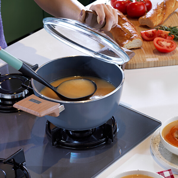 Schafer Fiesta 20 CM Seramik Siyah Derin Tencere 1S2037-21001-SIY01