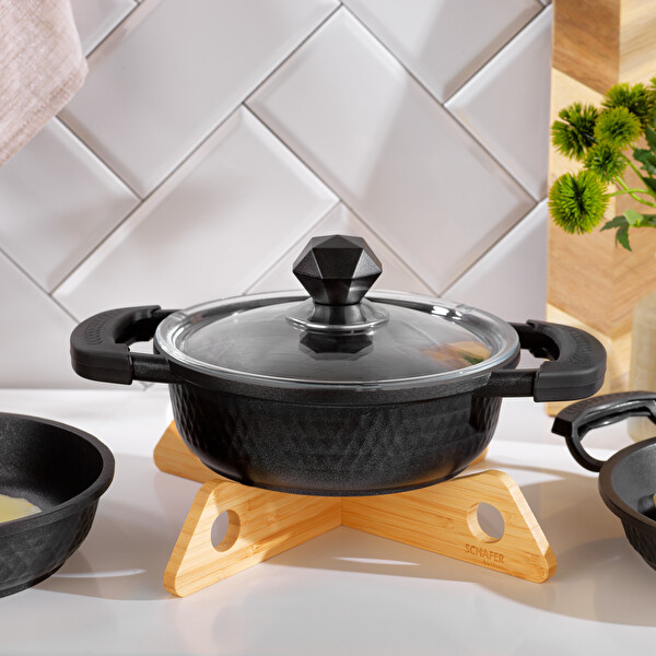 Schafer Crystal Döküm Mini Aile Seti 4 Parça Siyah 1S0827-20003-SIY01