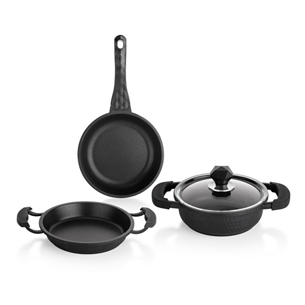 Schafer Crystal Döküm Mini Aile Seti 4 Parça Siyah 1S0827-20003-SIY01