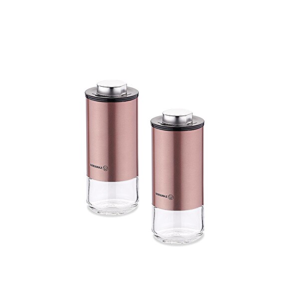 Korkmaz A5521-2 Stora Plus Rosegold Tuzluk Biberlik Seti