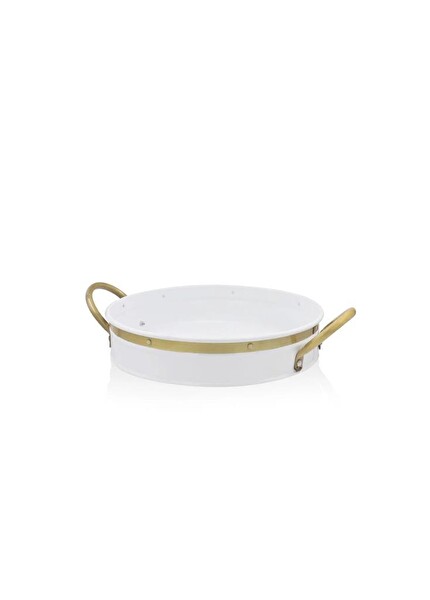 The Mia Galvin Tepsi Beyaz 30 CM