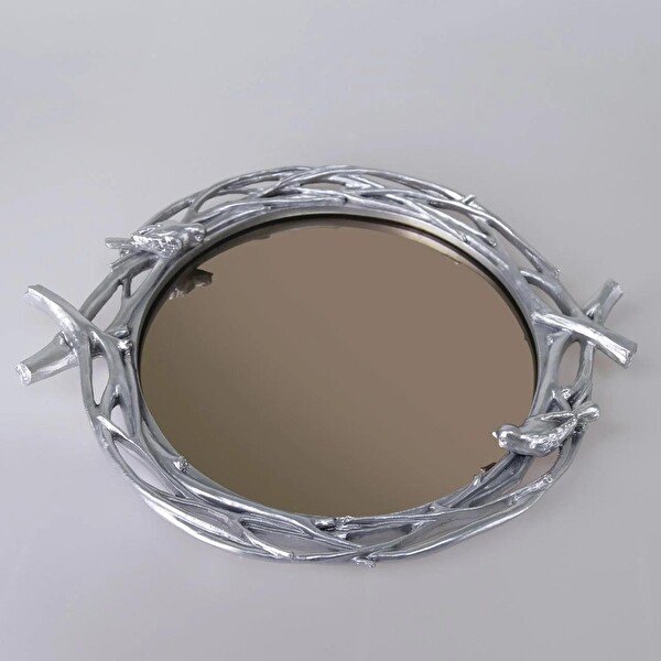 By Selim Mavera Aynalı Tepsi Gümüş 113GMS11RS