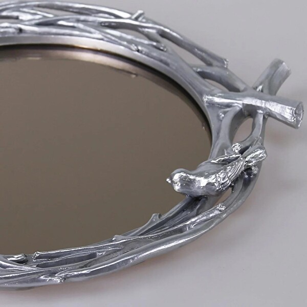 By Selim Mavera Aynalı Tepsi Gümüş 113GMS11RS