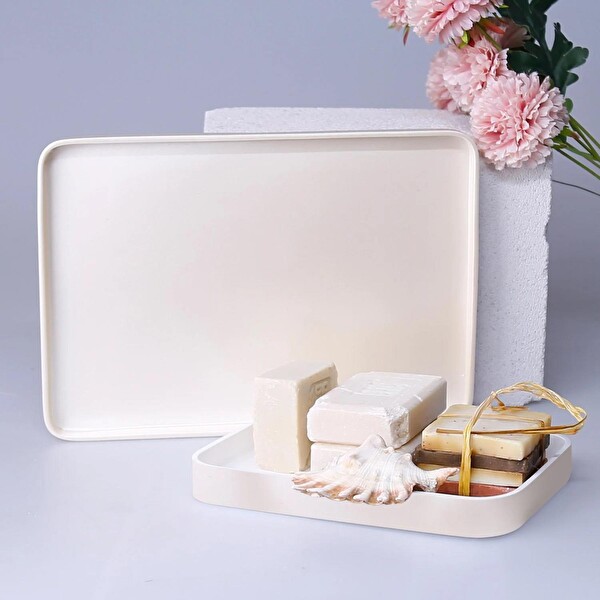 By Selim Victoria Dikdörtgen Tepsi Küçük İnci 128INC11RS