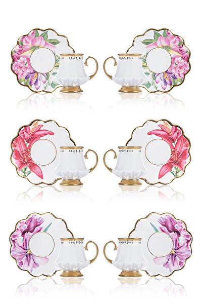 Sofiya 6 Kişilik Kahve Fincanı Takımı - 90 ml