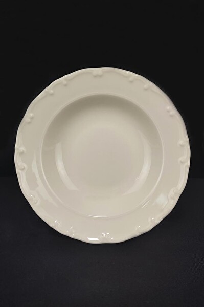 DigitHome Liana 6'lı Porselen Çukur Tabak 21 Cm Krem – TL4035641 C320.003