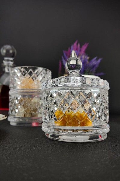 DigitHome Ayaklı 3 Katlı Cam Sunumluk Kurabiyelik ve Şekerlik 21 Cm – KU.MKZ.003 C1-1-288