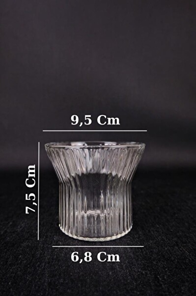 DigitHome 6'lı Cam Çerezlik Dondurmalık ve Kase Sunum Seti 280 Ml - 04176 C1-1-154