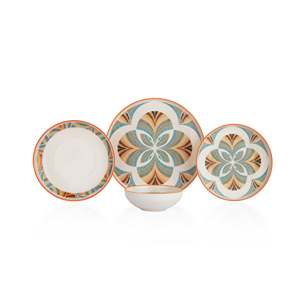 Schafer Iconic Yemek Takımı 24 Parça-Turkuaz