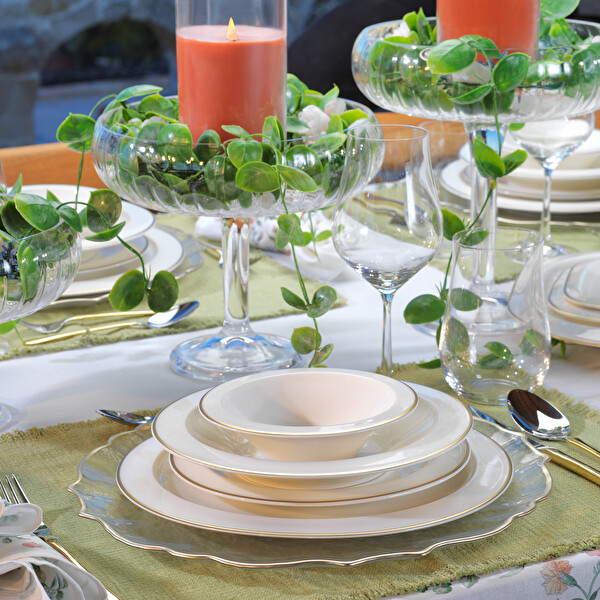 Schafer Tılsım Timeless Yemek Takımı 60 Parça-Gold