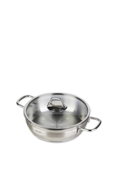 Acar Karat Çelik Basık Tencere 28 CM