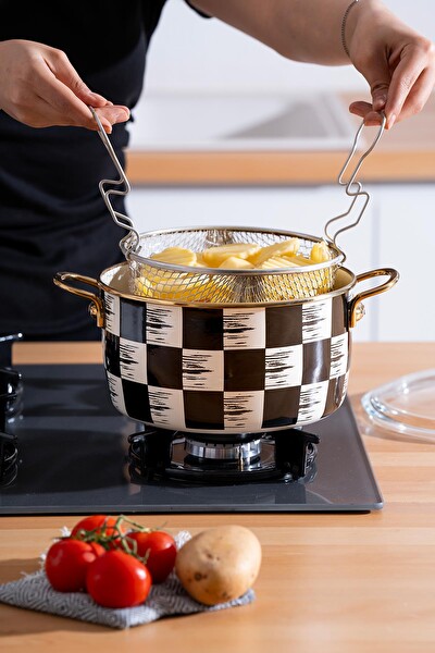 Acar Qualita King Emaye Fritöz Tencere 22 CM