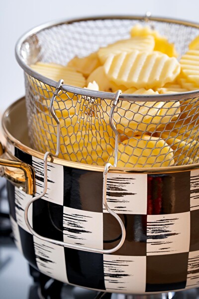 Acar Qualita King Emaye Fritöz Tencere 22 CM