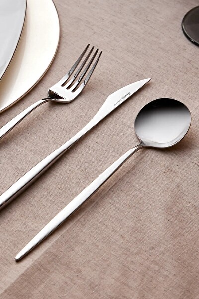 Karaca Porto 60 Parça 12 Kişilik Elegance Çatal Kaşık Bıçak Takımı Kutulu