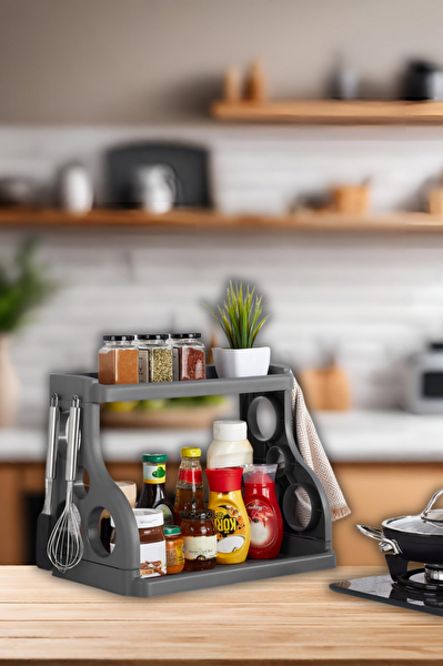 Mithra Life Tezgah Üstü Organizer Düzenleyici Gri MIT1066