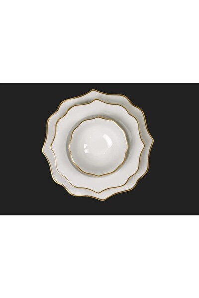 Royal London Diana Gold 60 Parça Porselen Yemek Takımı RL01-109