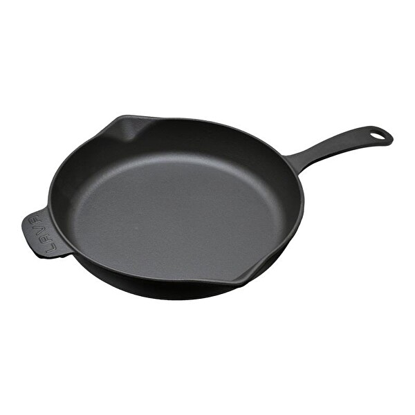 Lava Yuvarlak Saplı Demir Döküm 28 CM Kızartma Tavası