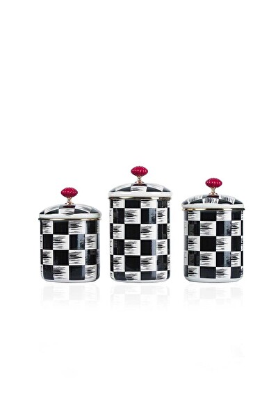 Acar Qualita King Emaye 3 Parça Kavanoz Seti