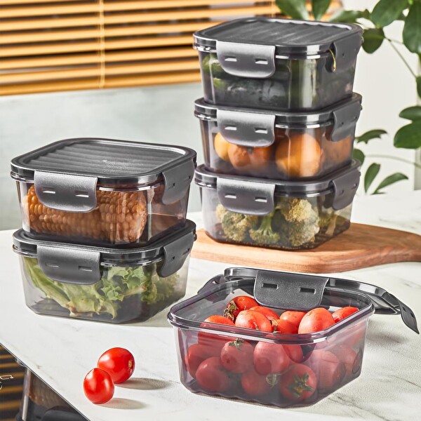 Mithra Life 6 Adet 400 ML - 800 ML - 1400 ML Vakumlu Sızdırmaz Saklama Kabı Seti MIT1087