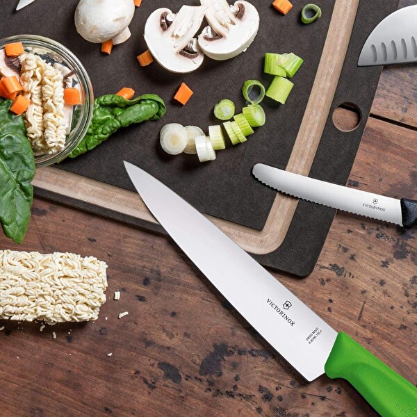 Victorinox 19 CM Yeşil Doğrama Bıçağı 6.8006.19L4B