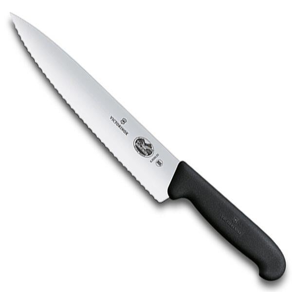 Victorinox 22 CM Tırtıklı Dilimleme Şef Bıçağı Siyah 5.2033.22