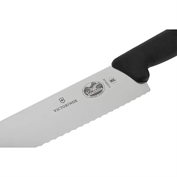 Victorinox 22 CM Tırtıklı Dilimleme Şef Bıçağı Siyah 5.2033.22