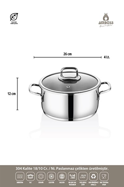 Amboss 4-6 Litre Matik Düdüklü Tencere Seti - Yeşil OCE-1738