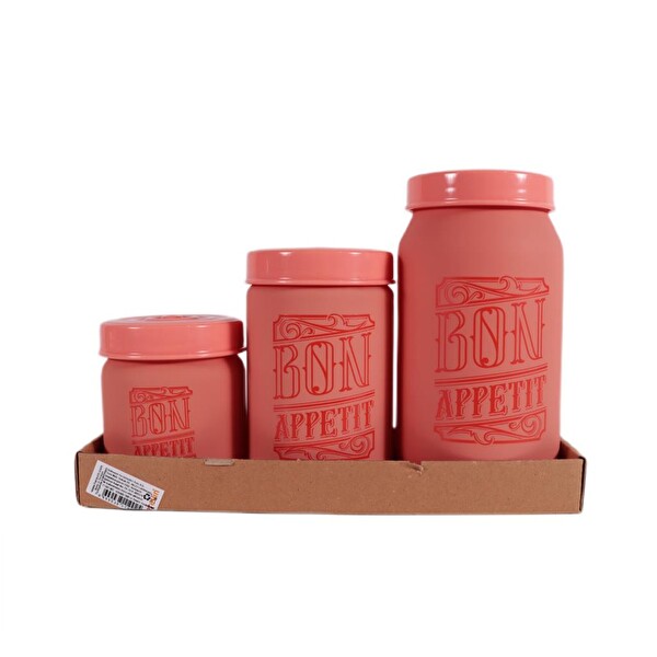 Herevin 171601-802 Desenli Kavanoz Seti 3'lü (425-660-1000 ML)