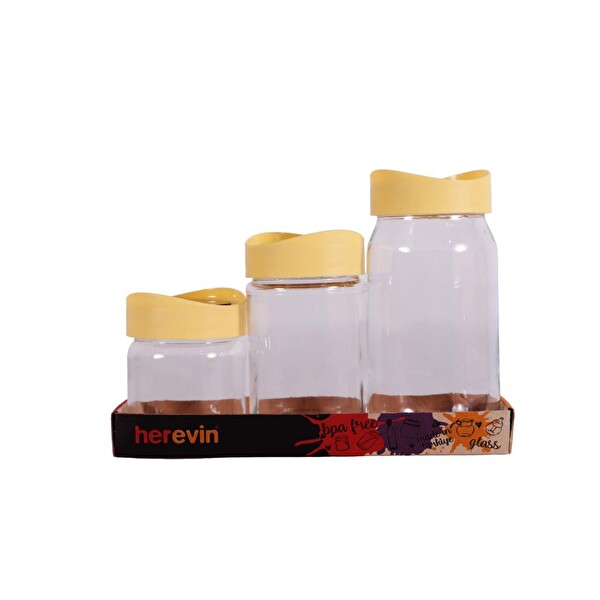 Herevin 149378-482 Kavanoz Seti 3'lü (425-660-1000 ML)
