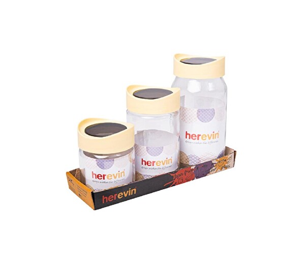 Herevin 149378-482 Kavanoz Seti 3'lü (425-660-1000 ML)
