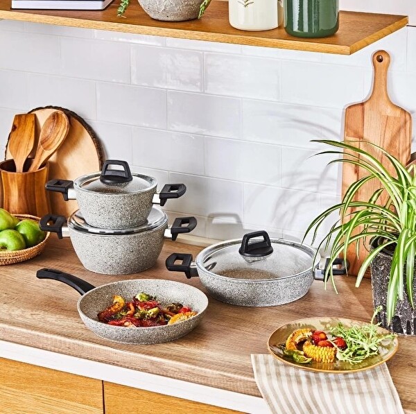 Emsan Bright 7 Parça Granit Tencere Seti