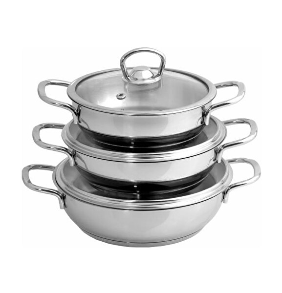 Sole Samira 6 Parça Cam Kapaklı Omlet Set