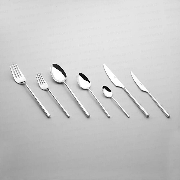 Nehir Gloria Sade 12 Kişilik 84 Parça Kutulu Çatal Kaşık Bıçak Takımı